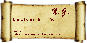 Nagyiván Gusztáv névjegykártya
