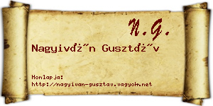 Nagyiván Gusztáv névjegykártya